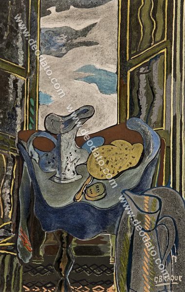 The toilette blue