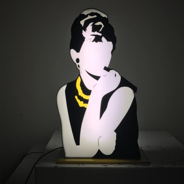 Audrey Hepburn (light sculpture)