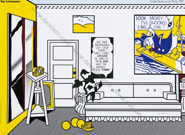 Artist's Studio (Look Mickey) - Signed Poster