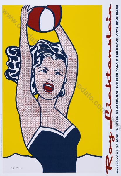 Girl With Ball - Signed Poster