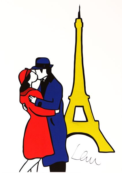 Bacio sotto la Tour Eiffel - Screenprint