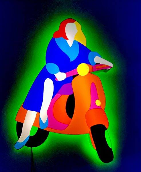 Pin Up in Vespa