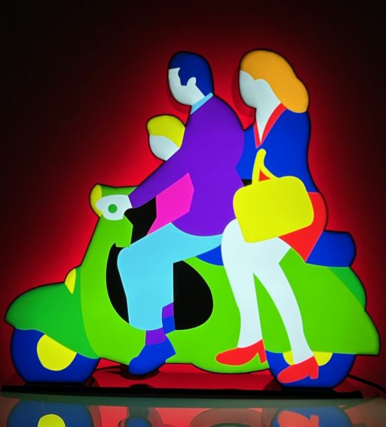 Famiglia in Vespa