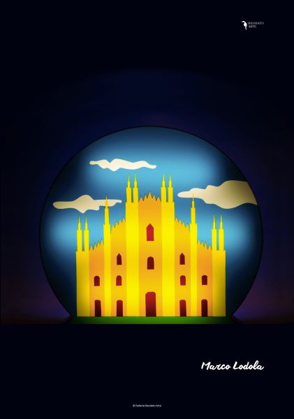 Marco Lodola Duomo di Milano - Poster