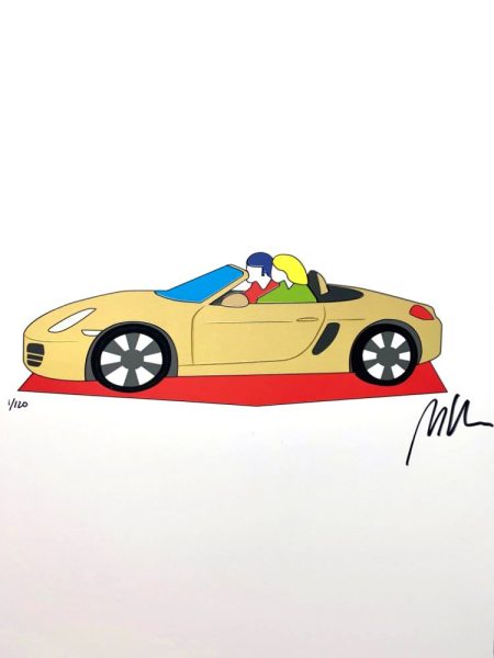 Gold Porsche - Screenprint