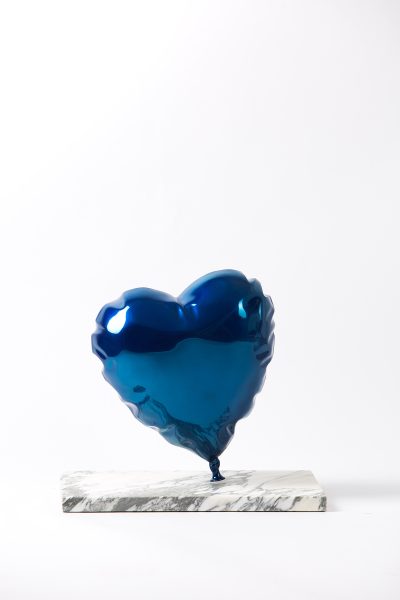 Balloon Heart - Chrome Blue