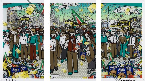 The Fourth Estate after Pellizza (Plexiglass)