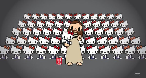 Jesus with Kitty (small)