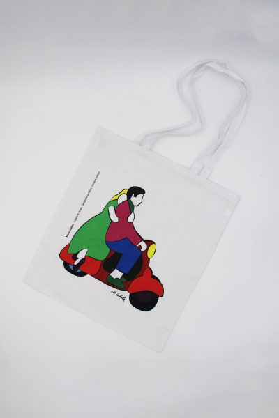 Shopper - Marco Lodola Coppia in Vespa