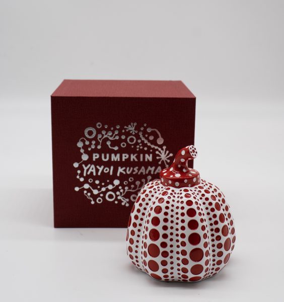 Original Pumpkin Sculpture (Red & White)