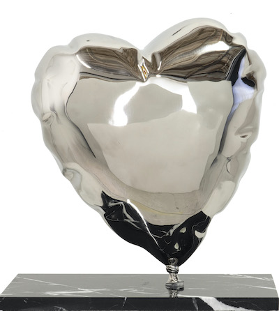 Mr Brainwash - Balloon Heart Silver Mr Brainwash - Balloon Heart Silver